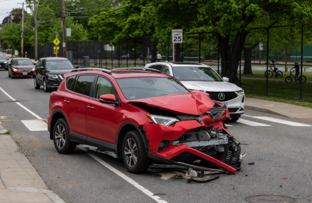Two car collision